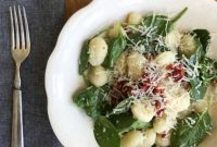 Effortless Gnocchi with Sun Dried Tomatoes, Spinach, and Crispy Bacon