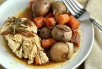 Easy Instant Pot Whole Rosemary Chicken and Vegetables