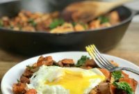 Smoky Chorizo Sweet Potato Kale Hash