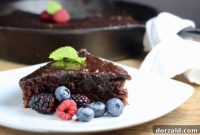 Decadent Vegan Chocolate Amaretto Skillet Cake