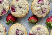 Homemade Strawberry Banana Nut Muffins