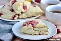 Plant Based Zesty Cranberry Scones