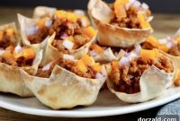 Sloppy Joe Wonton Bites