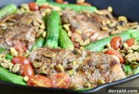 Pistachio Crusted Salmon One Pan Wonder