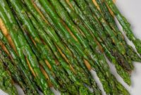 Roasted Asparagus with Spicy Harissa Cashew Sauce