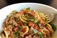 Turkey Vegetable Marinara Zucchini Noodles