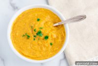 Quick Lemon Red Lentil Soup for Instant Pot and Slow Cooker