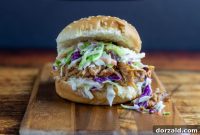 Smoked Pulled Pork and Creamy Slaw Sandwich