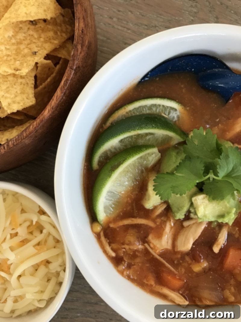 Effortless Slow Cooker Chicken Tortilla Soup 1 featured 848