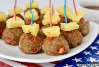 Sweet and Spicy Hawaiian Turkey Meatballs