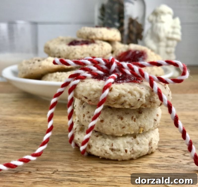 Lemon Almond Wine Thumbprint Cookies for the holidays, vegan