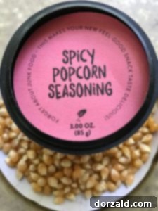 Olive oil poured into a microwave popcorn bowl