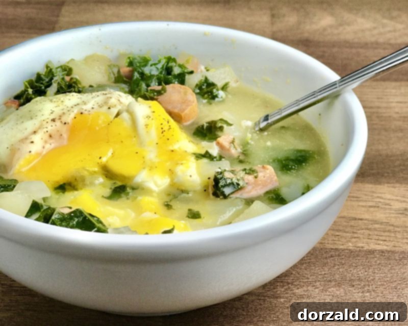 Potato Kale Chicken Sausage Soup