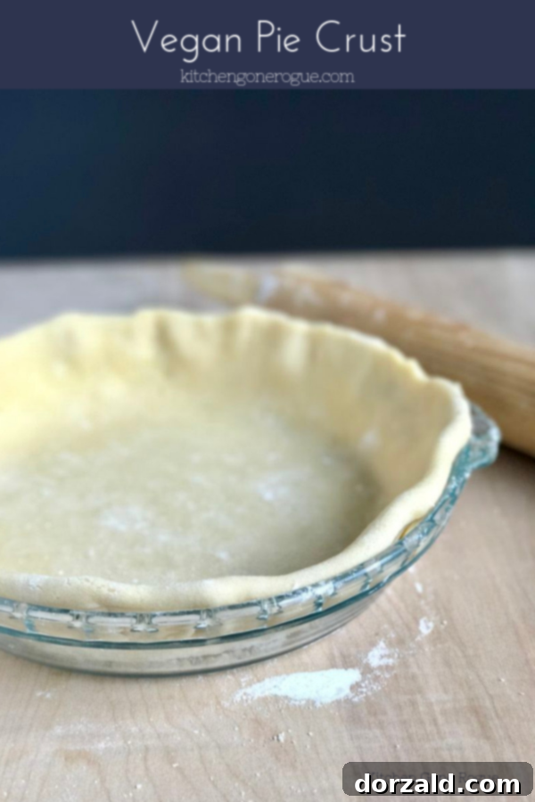 Flaky Dairy-Free Pie Crust 6 Flaky vegan pie crust by Kitchen Gone Rogue