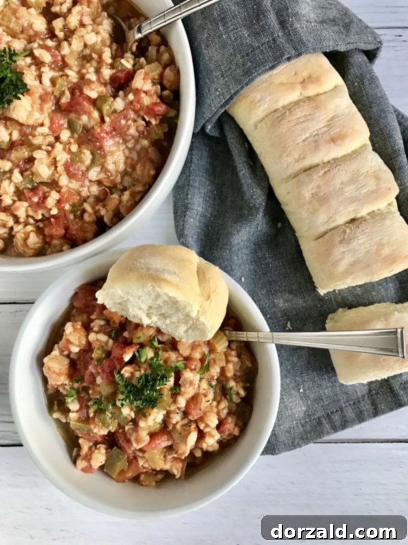 Cajun Chicken and Shrimp Jambalaya 3 Close-up of freshly cooked Chicken and Shrimp Jambalaya