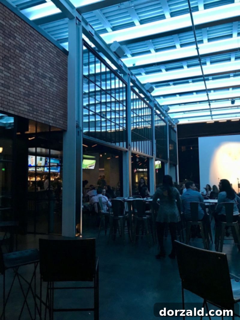 Interior dining area of Wheelhouse Dallas restaurant