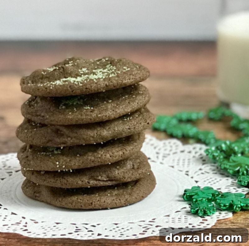 Dairy-free chewy mint chocolate chip cookies, a delicious option for those with dietary restrictions.