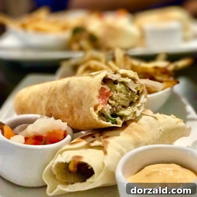 Souk Trinity Groves Dallas: The Verdict 9 Souk falafel sandwich with harissa dipping sauce