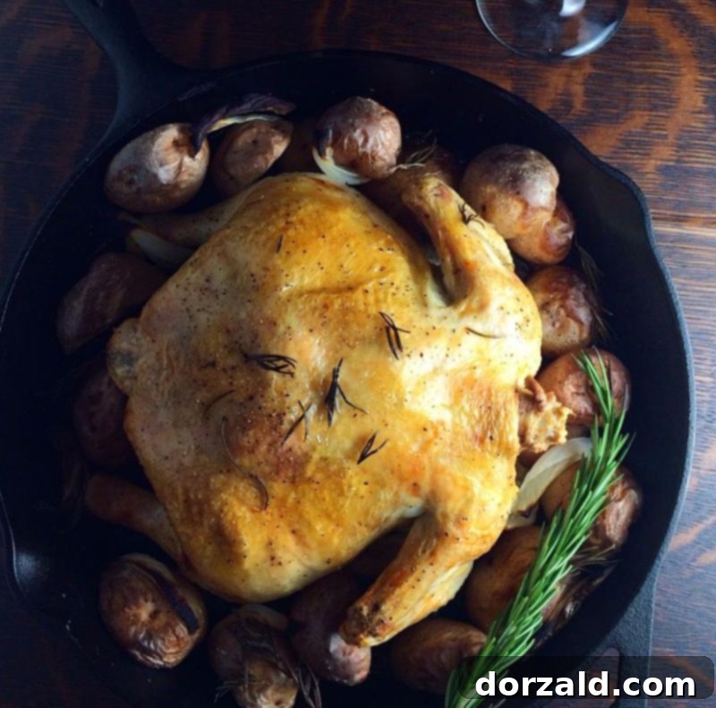 Roasted Chicken and Red Potatoes with Rosemary