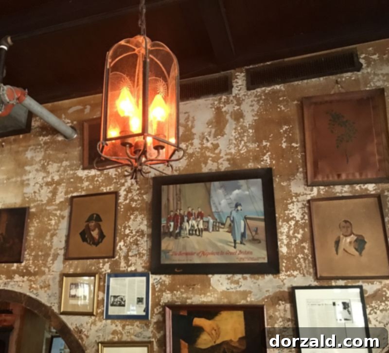 Inside Napoleon House New Orleans, showcasing classic architectural details and ambiance