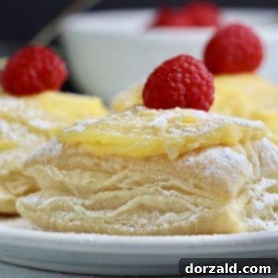 dairy-free lemon raspberry puffs