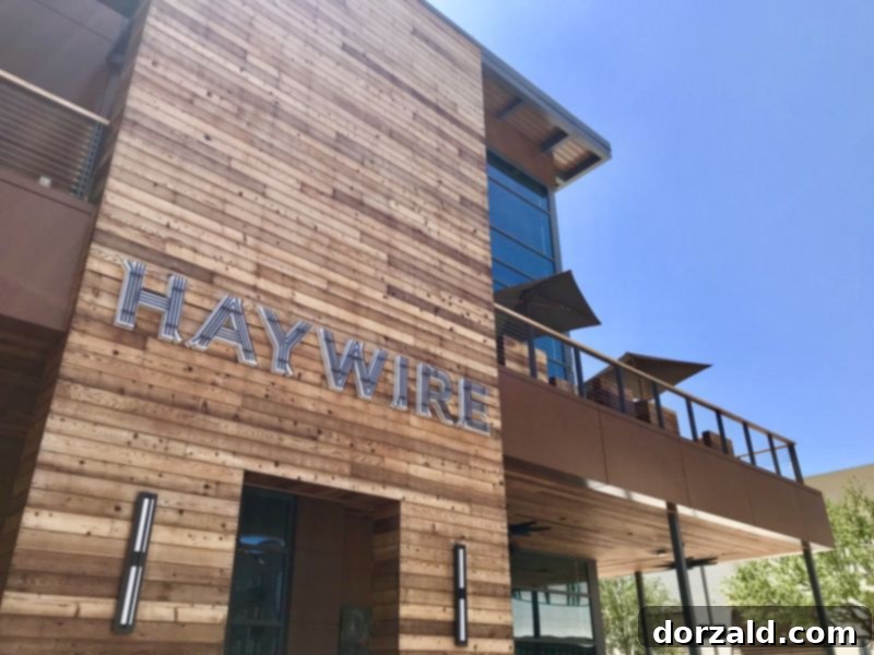 Plano Texas Staycation Your Guide to Food and Fun 26 Haywire Plano Restaurant Exterior