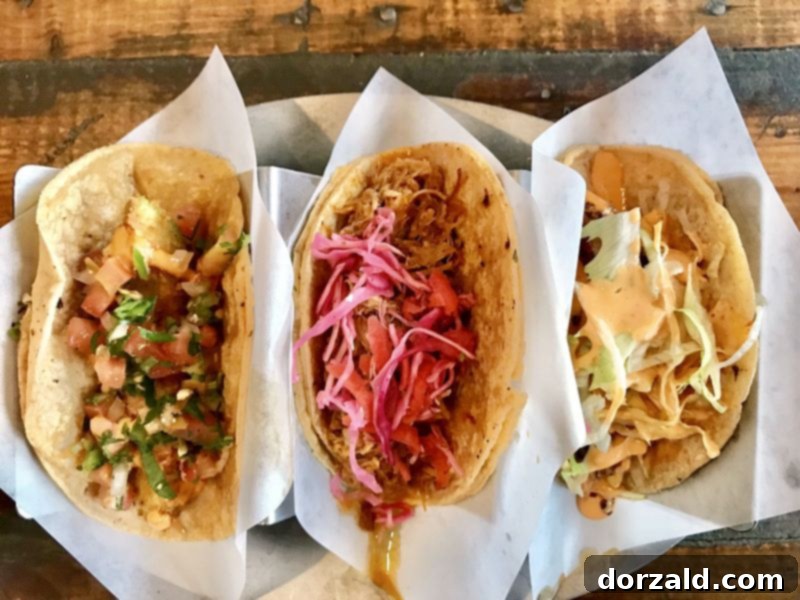 Uncorking Flavors at Taco y Vino 5 Dairy-free taco selection at Taco y Vino