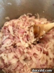 Caramelizing onions in a pot with butter