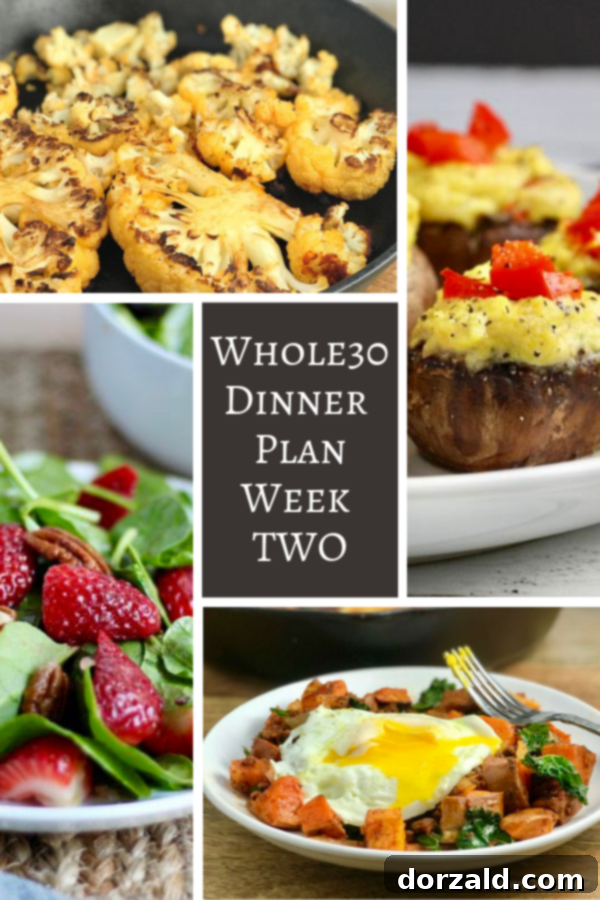 whole30 dinner plan week two