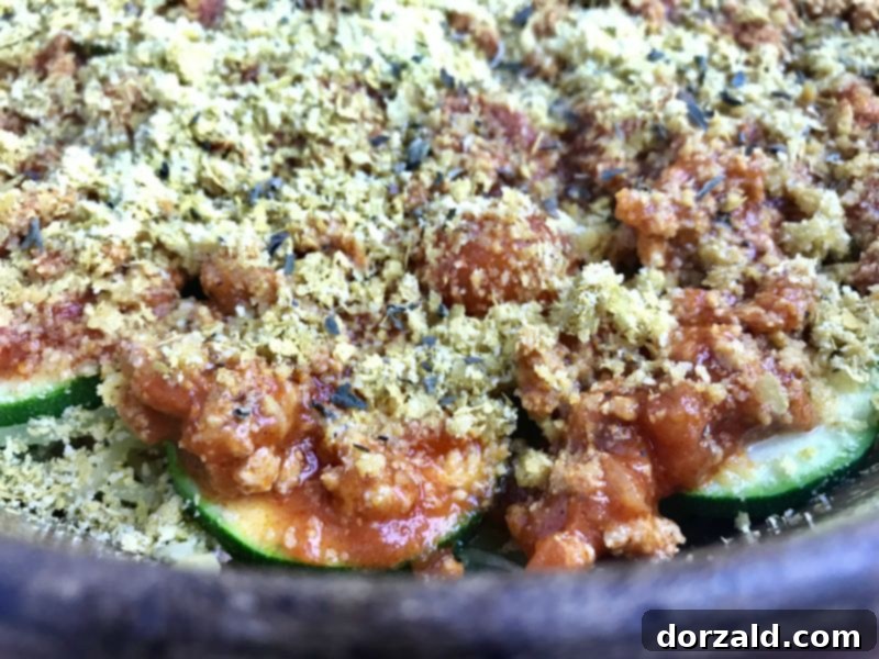 spaghetti squash zucchini lasagna topping