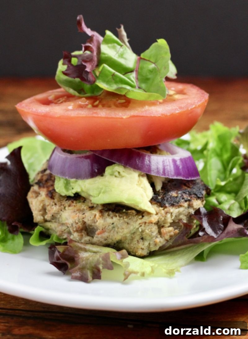 Delicious Whole30 veggie-infused turkey burgers on a plate