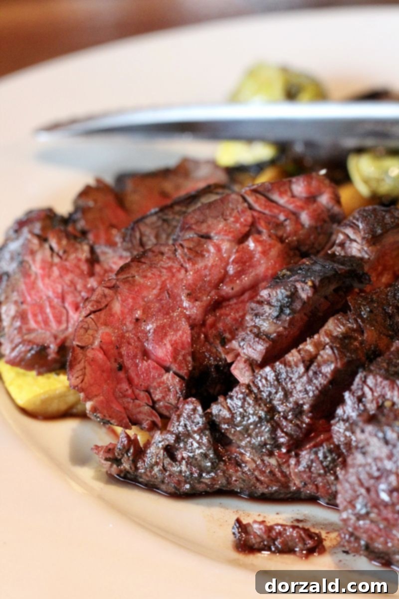 Wildwood Garland restaurant review hanger steak perfectly cooked