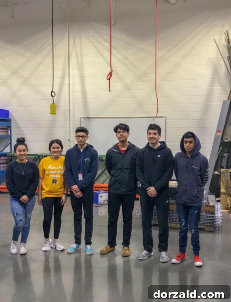 Students in the logistics/supply chain management program engaging with visitors