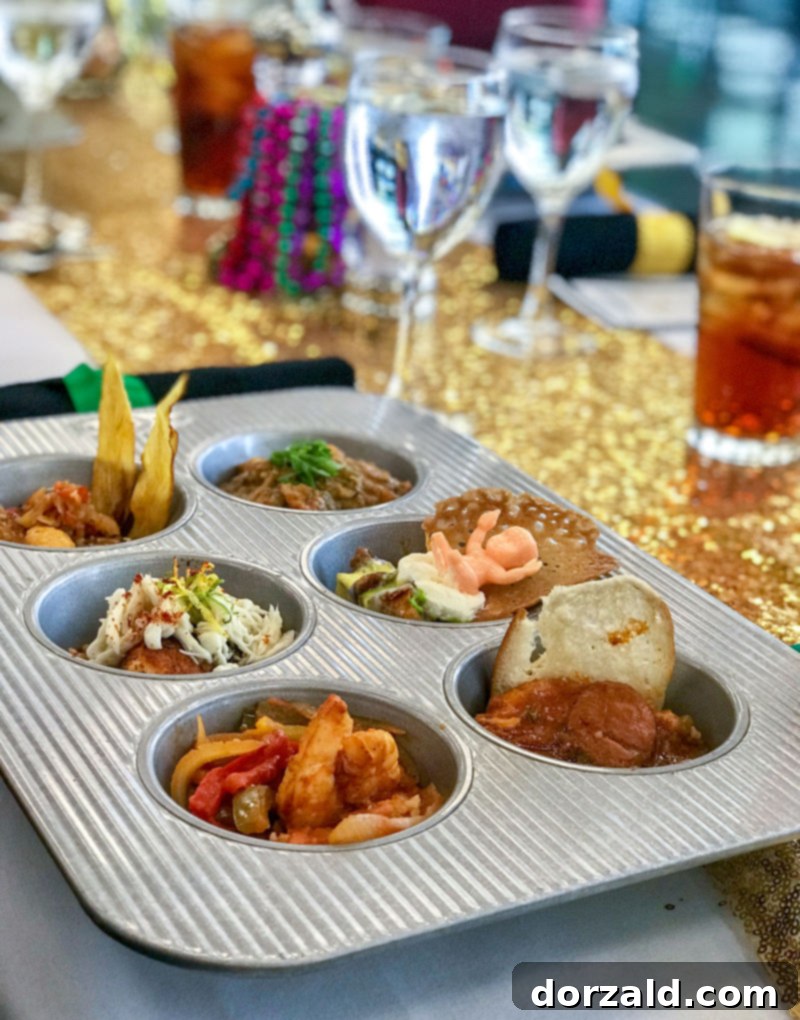 Gilbreath-Reed Tech Center Bistro 4 6 course meal at Garland ISD Bistro in 6 cup muffin tin