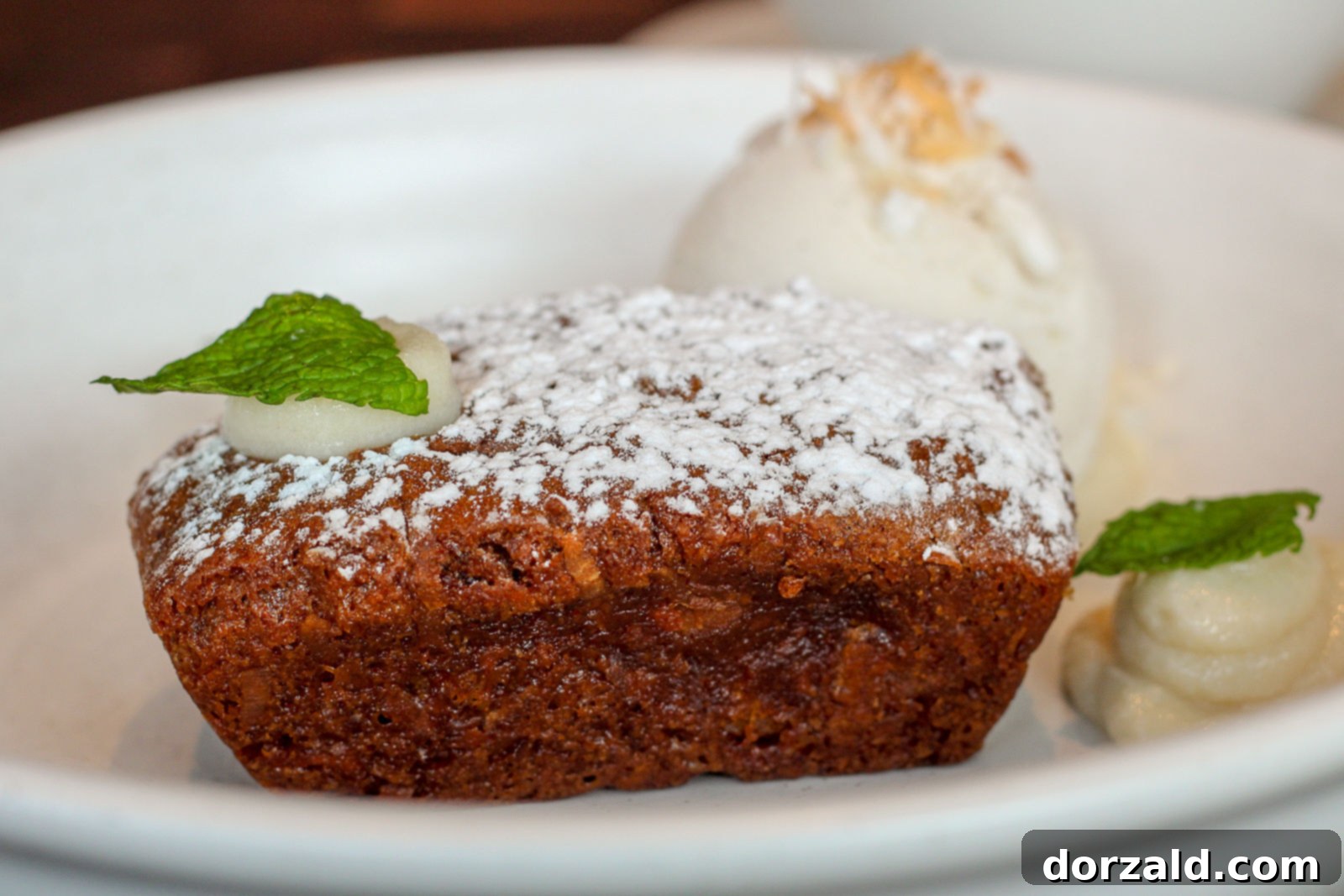 The Henry Dallas vegan carrot cake dessert