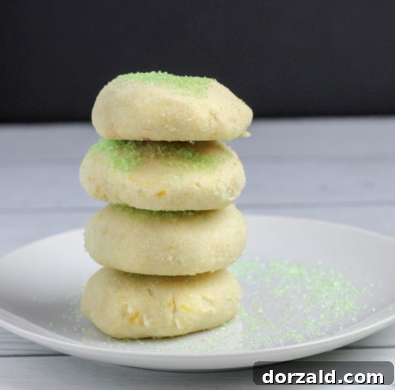Vegan Coconut Lemon Shortbread Cookies
