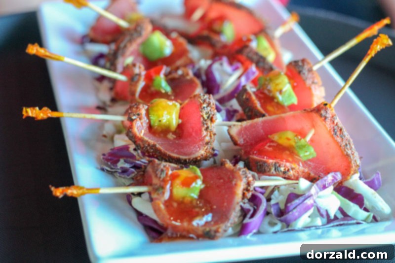 Tuna Tini Appetizer at Walk-On's Arlington Texas