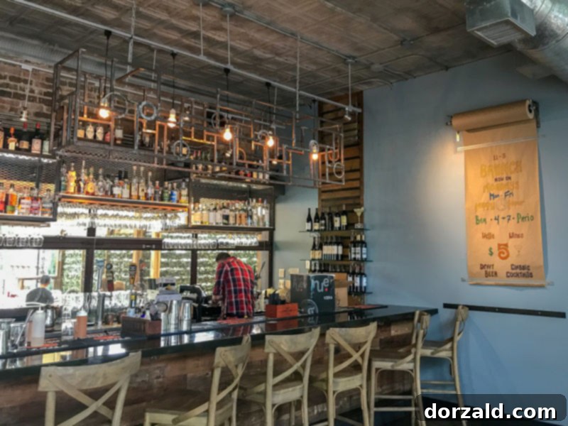 A Review of Fixture Kitchen and Social Lounge 5 Bar area at Fixture Kitchen and Social Lounge - Craft cocktails and local brews