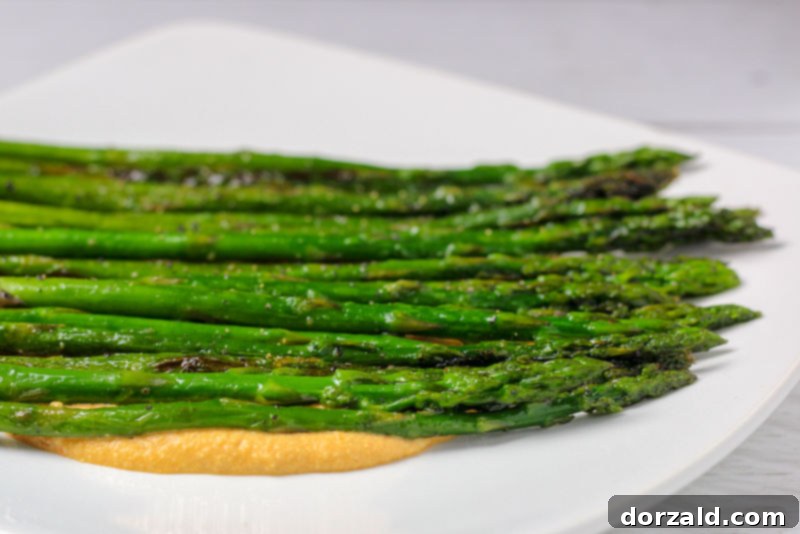 Roasted Asparagus with Spicy Harissa Cashew Sauce 2 asparagus with harissa cashew sauce, vegan recipe, healthy side dish
