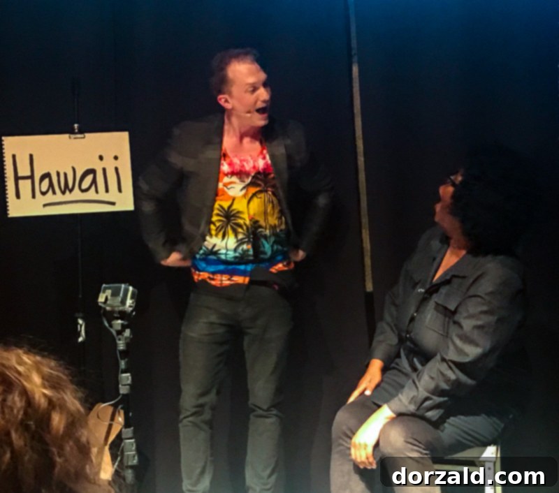 Uncorking Checkered Past A Dallas Winery Review 13 Trigg magician at Checkered Past Winery