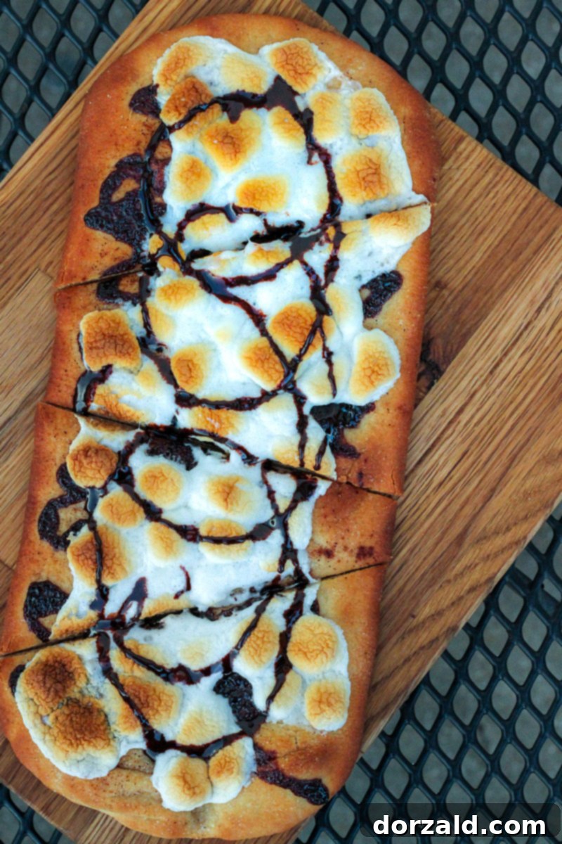 Uncorking Checkered Past A Dallas Winery Review 15 s'mores dessert pizza checkered past winery dallas kitchen gone rogue