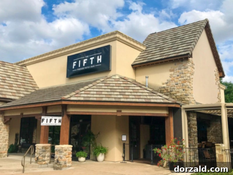 Richardson's Fifth Restaurant Review 3 The Fifth Fireside Patio and Bar Exterior Photo capturing the inviting facade by Kelly Kirkendoll
