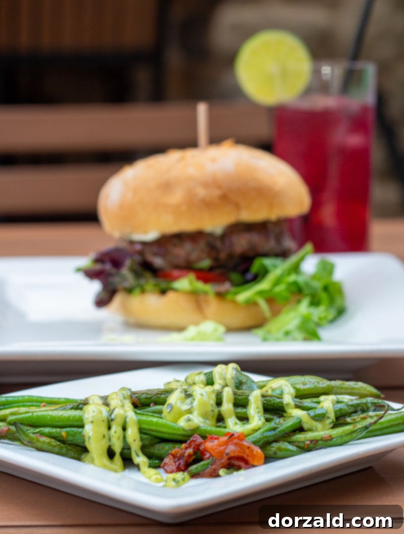 Richardson's Fifth Restaurant Review 8 Close-up of the perfectly cooked burger patty and fresh toppings