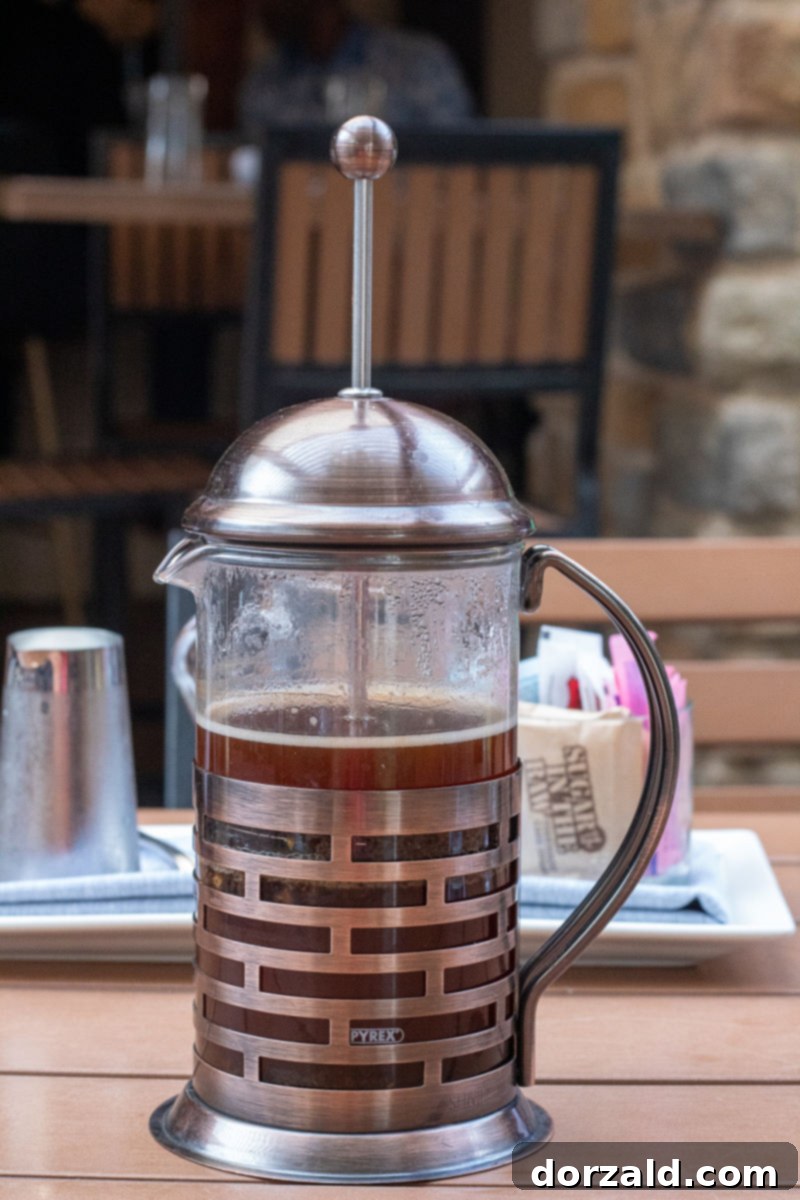 Richardson's Fifth Restaurant Review 10 French press coffee served at The Fifth Richardson, a perfect after-dinner delight