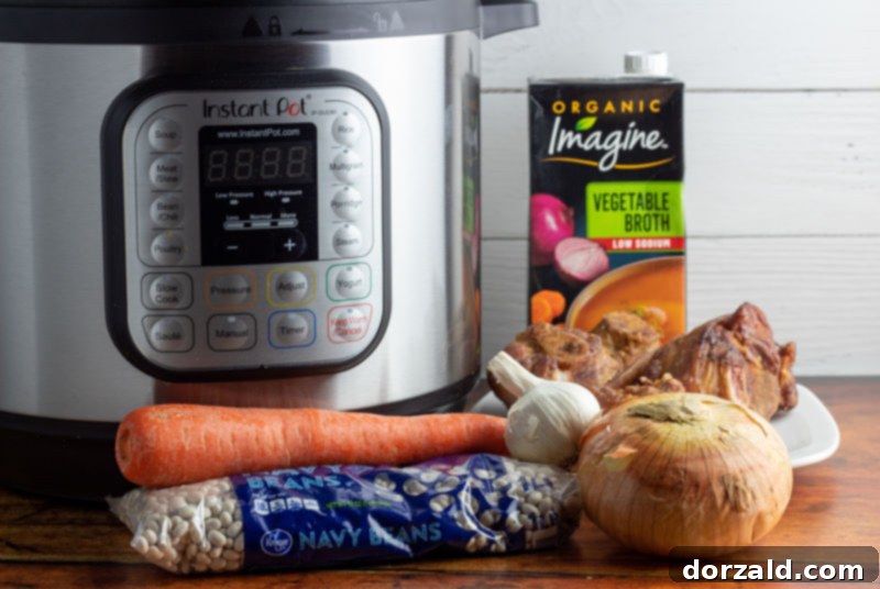 Instant Pot Copycat Bean with Bacon Soup