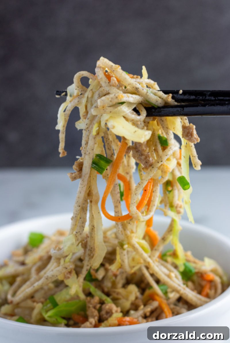 Crispy Egg Roll Soba Bowl 7 Another appealing shot of the Egg Roll Soba Noodle Bowl, perfect for social sharing.