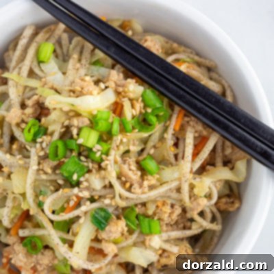 Crispy Egg Roll Soba Bowl 10 egg roll soba noodle roll