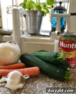Freshly washed zucchini and carrots ready for prep