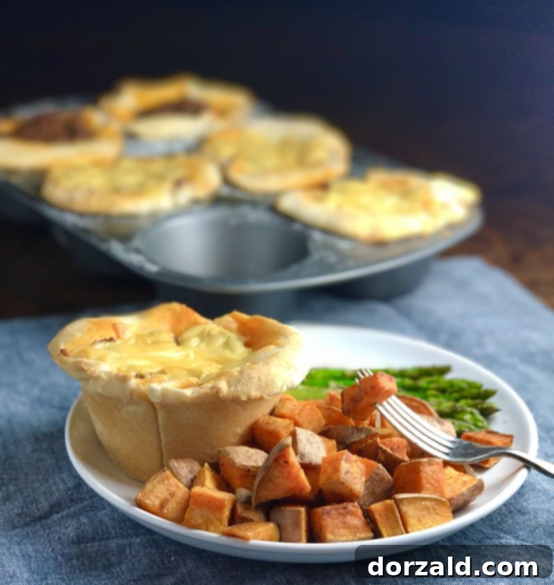 Sloppy Joe Biscuit Pockets 5 Crowd-Pleasing BBQ Cups served on a plate