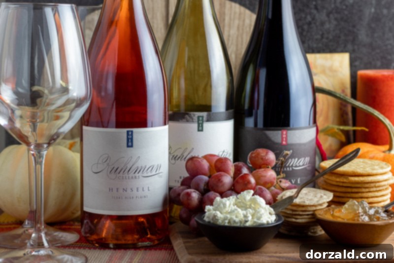 Kuhlman Cellars Perfect Wines for Your Thanksgiving Feast 5 Kuhlman Cellars rose hensell wine with white and red bottles_Kitchen Gone Rogue